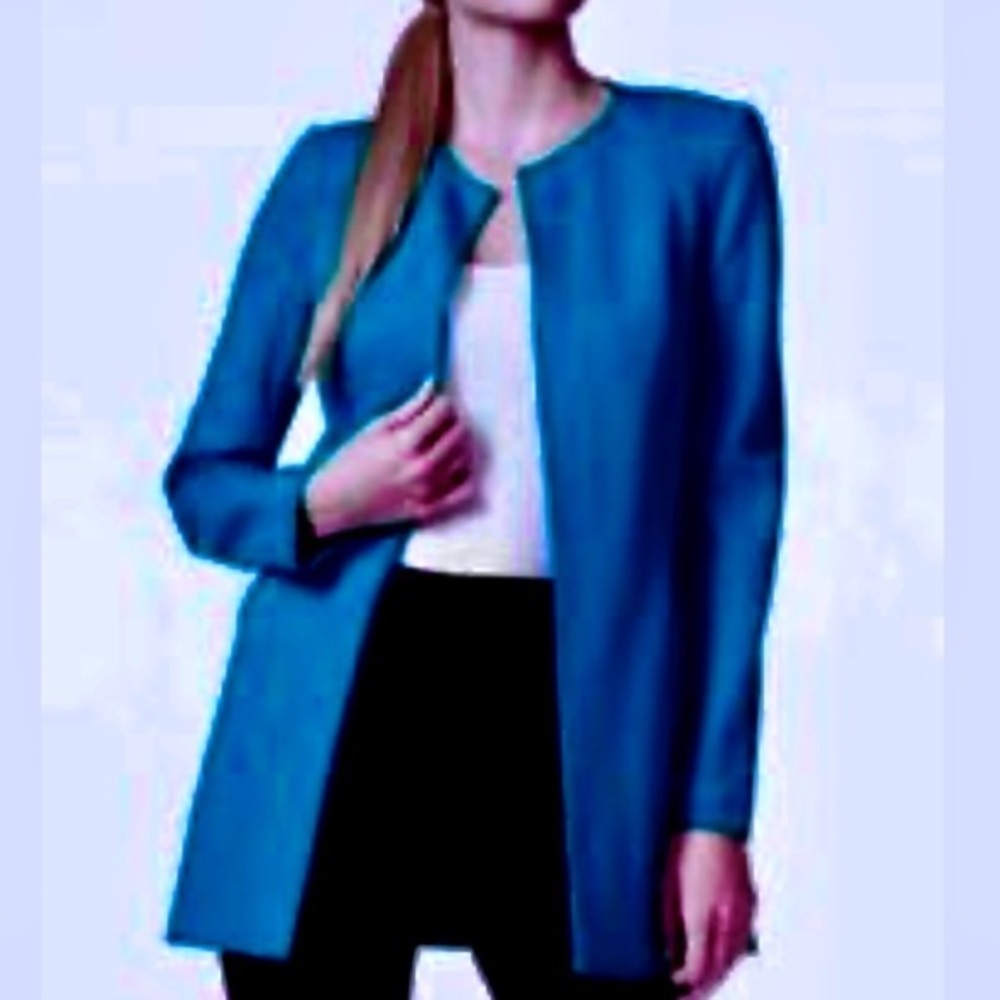 Laundry By Shelli Segal Blue Jackets Size 10